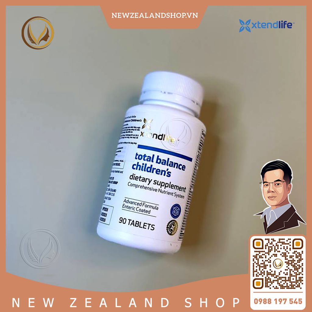 Viên uống vitamin tổng hợp cho bé Xtend Life Total Balance Children’s 90 viên