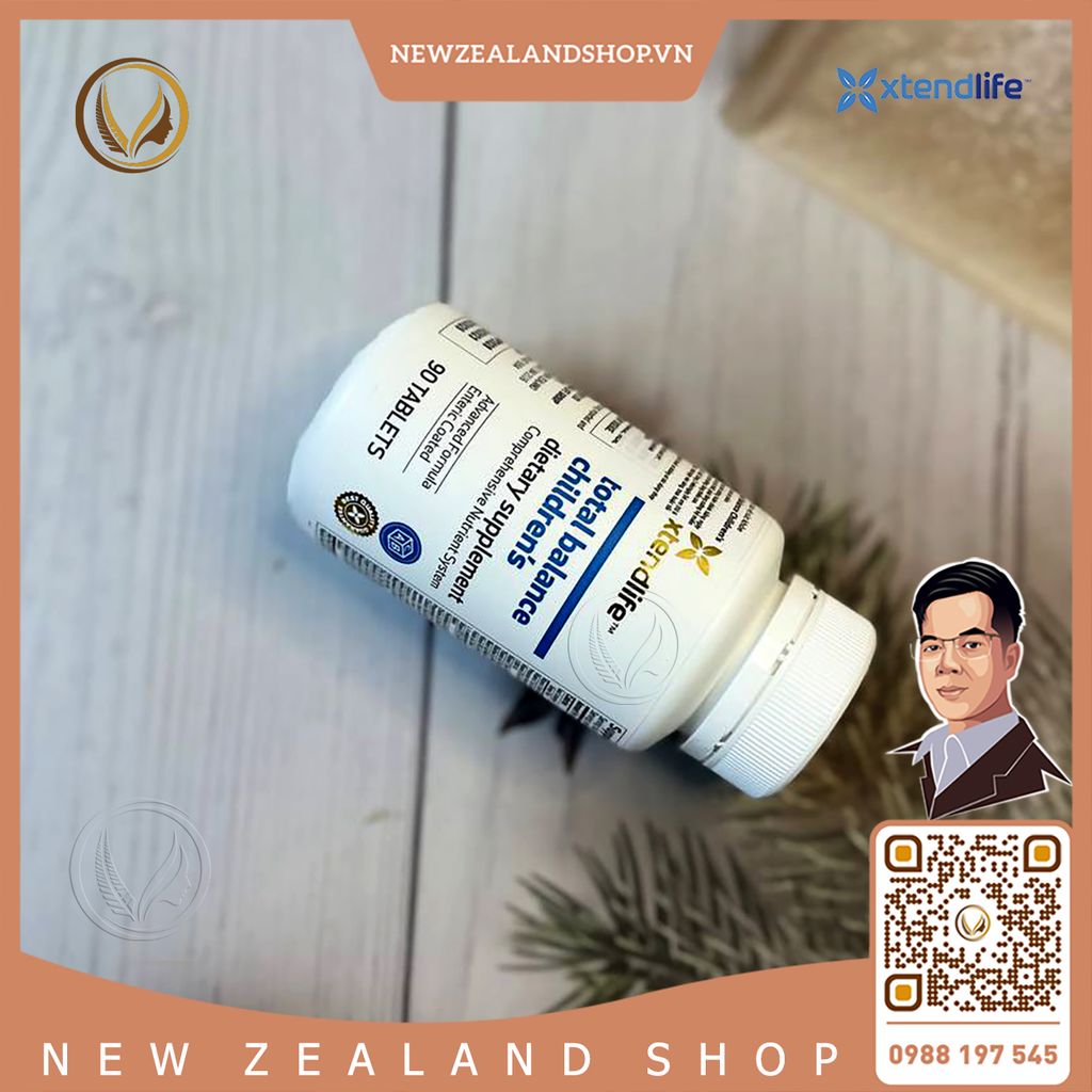Viên uống vitamin tổng hợp cho bé Xtend Life Total Balance Children’s 90 viên