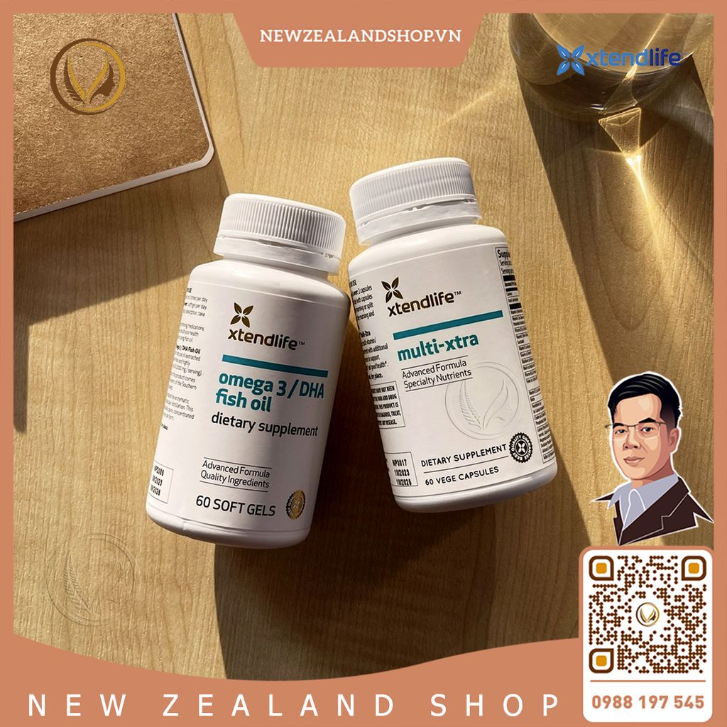 Viên uống vitamin tổng hợp cho cả gia đình Xtend Life Multi Extra 60 viên