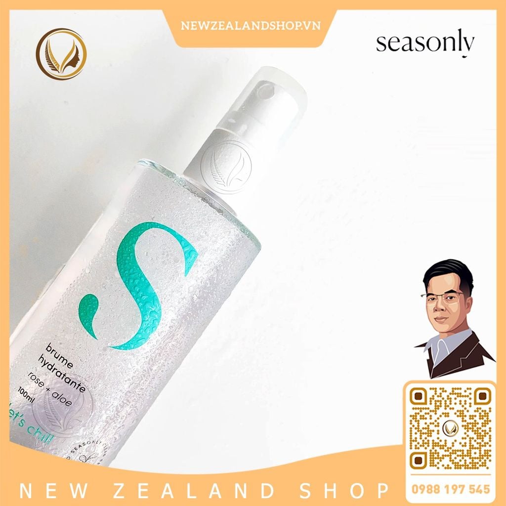Xịt khoáng dưỡng ẩm nha đam Seasonly Brume Hydratante (Moisturizing Mist) 100ml
