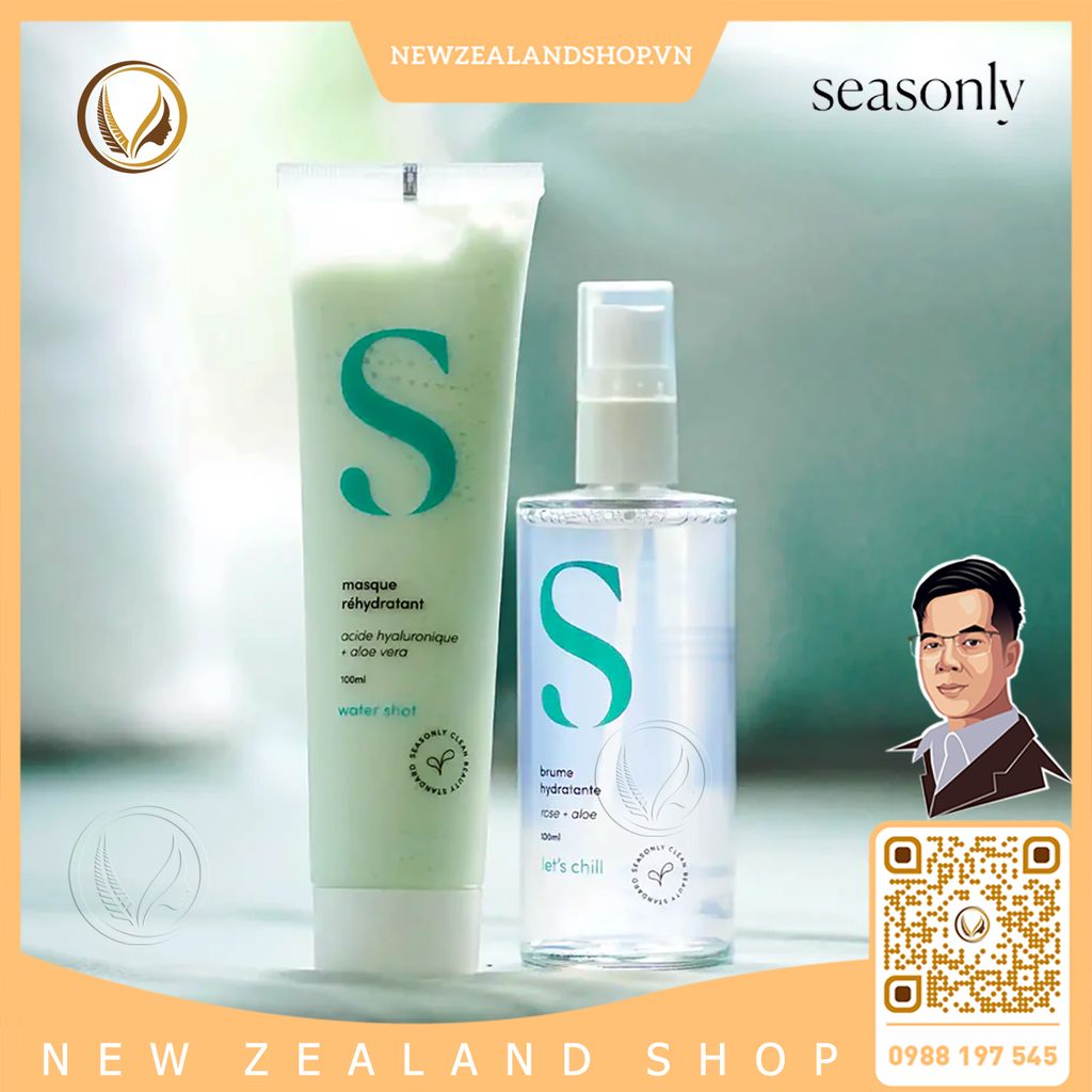 Xịt khoáng dưỡng ẩm nha đam Seasonly Brume Hydratante (Moisturizing Mist) 100ml