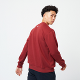  Áo tay dài nỉ bông Sweater Typo (Đỏ) 