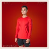  Áo Dài Tay Thể Thao Giữ Ấm CHẠY BỘ 2IN1 WARM UP LONG SLEEVE (ĐỎ) 