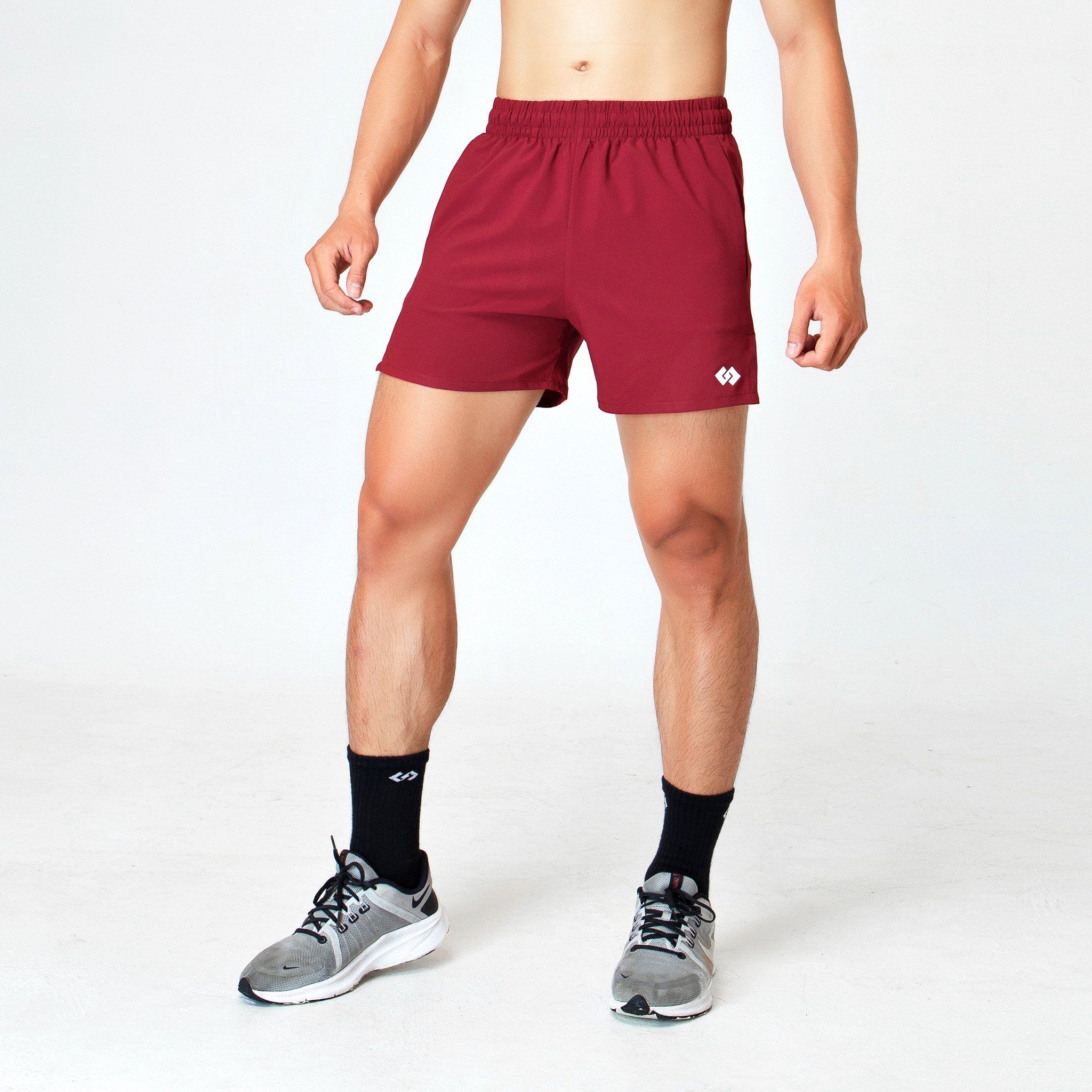  Quần short GG Essential (ĐỎ BURGUNDY) 