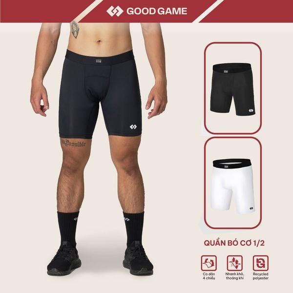 [DEAL 199K] Quần bó cơ đùi LEGGING SHORTS / COMBAT SHORTS (ĐEN)