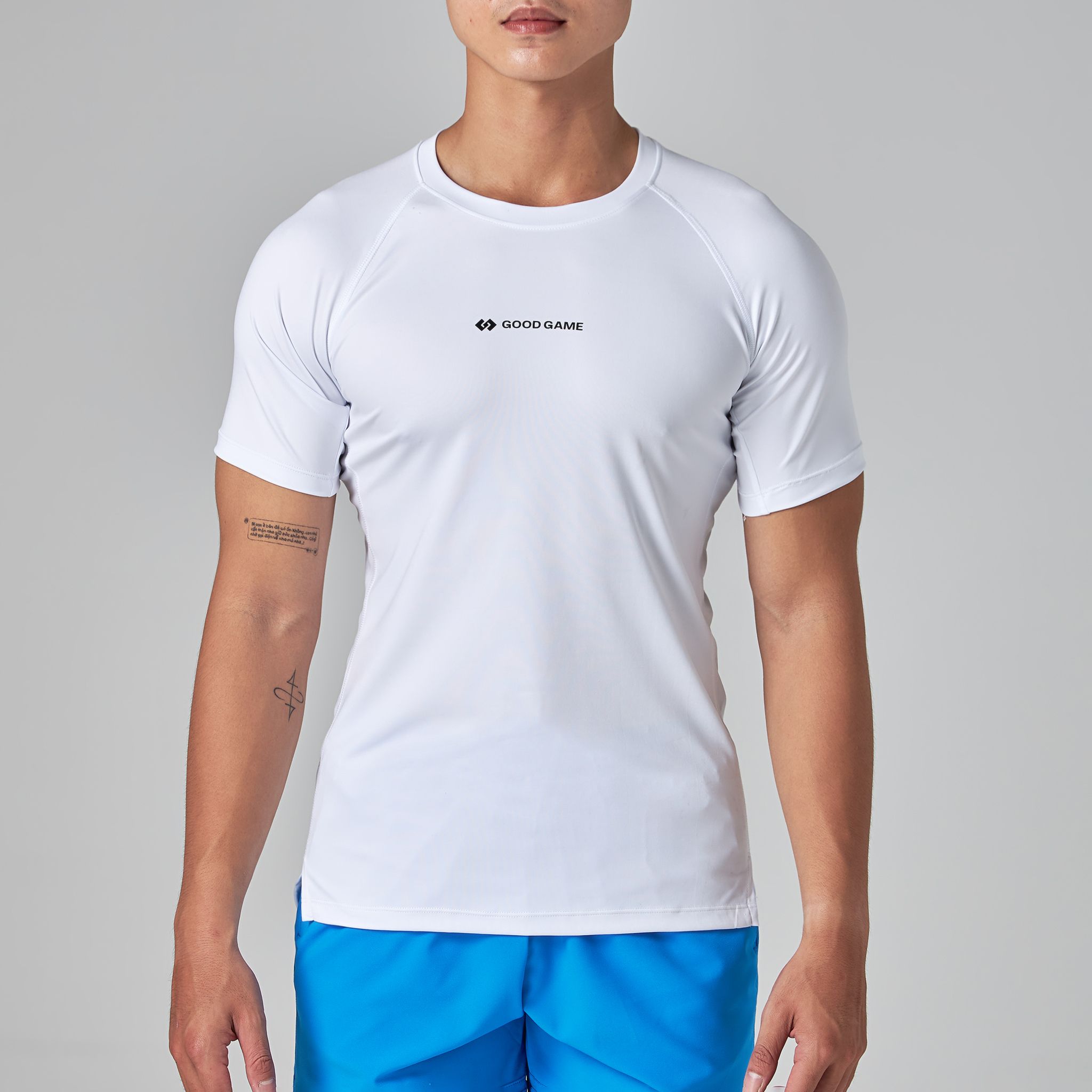  Áo Thể Thao Body Tay Ngắn GOOD GAME COMBAT SLEEVE TEE (TRẮNG) 