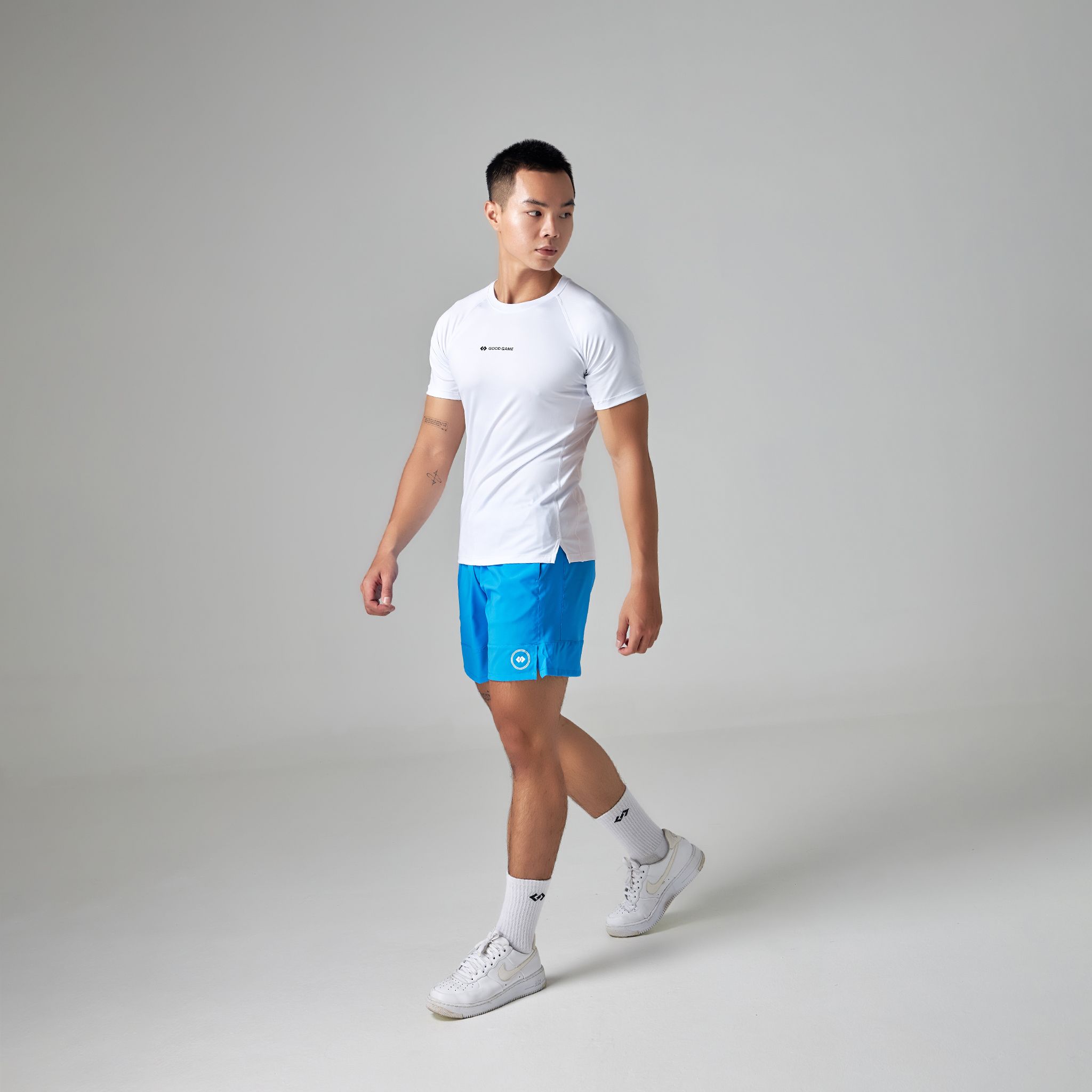  Áo Thể Thao Body Tay Ngắn GOOD GAME COMBAT SLEEVE TEE (TRẮNG) 