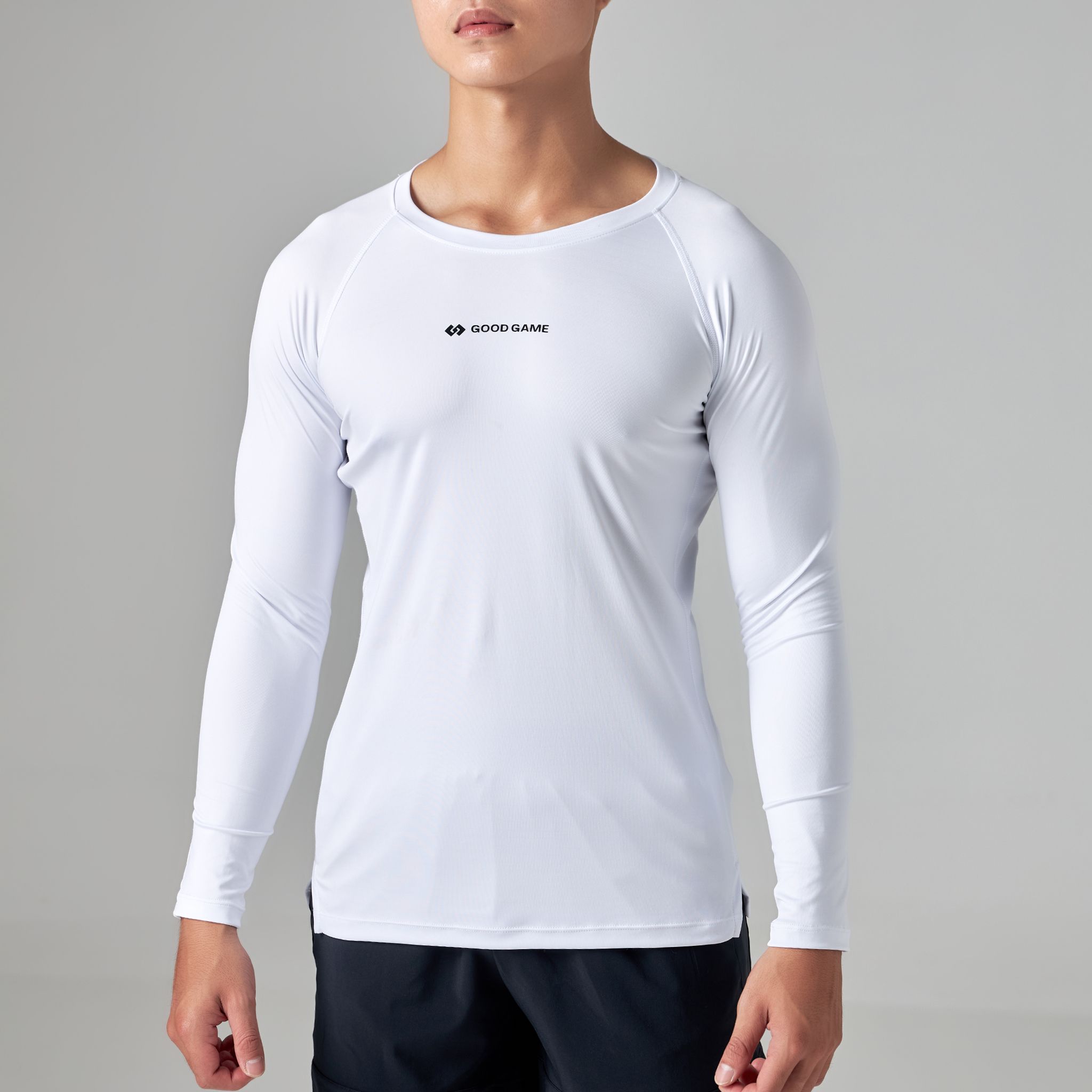  Áo Thể Thao Body Dài Tay GOOD GAME COMBAT LONG SLEEVE (TRẮNG) 