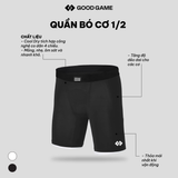  [DEAL 149K] Quần bó cơ đùi LEGGING SHORTS / COMBAT SHORTS (ĐEN) 