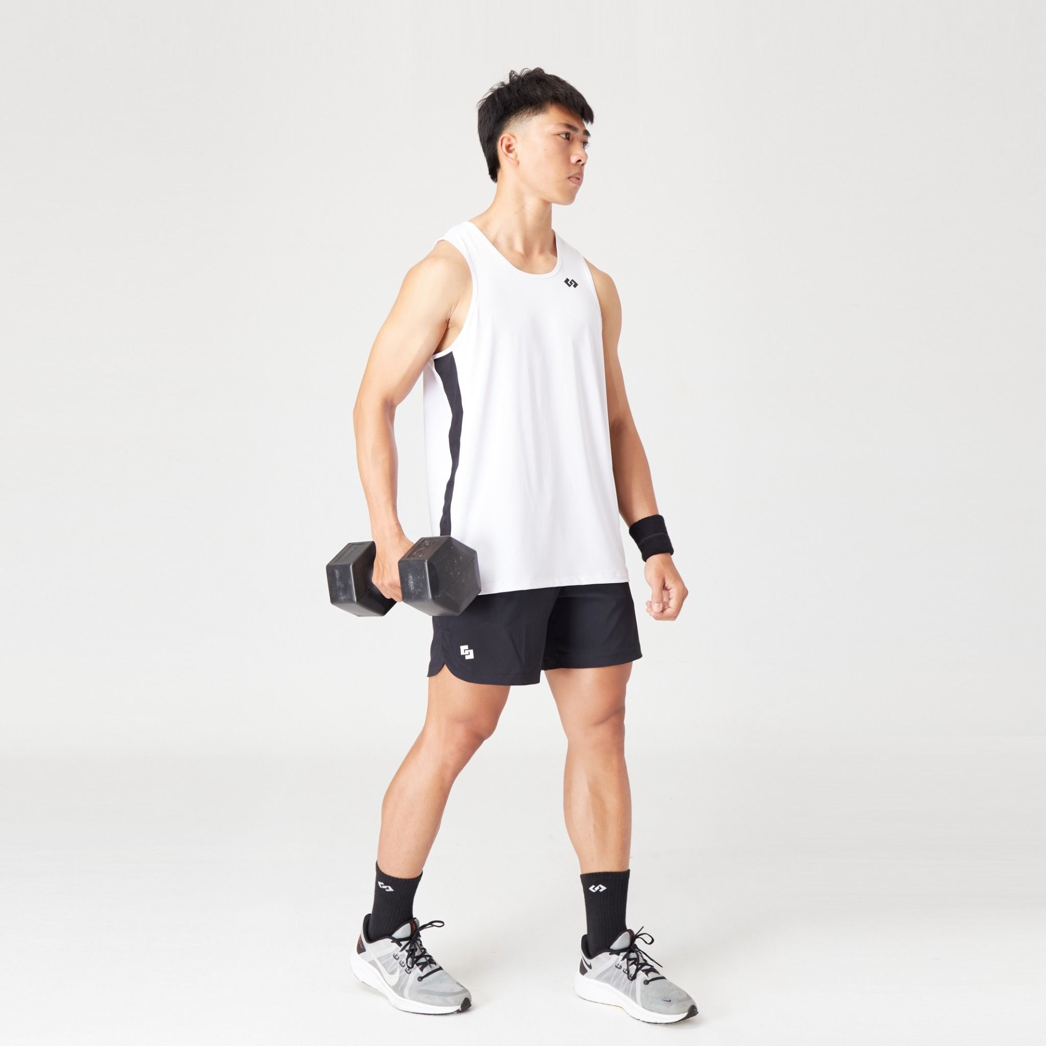  Áo Phối lưới GG Active With Mesh Tanktop (TRẮNG) 