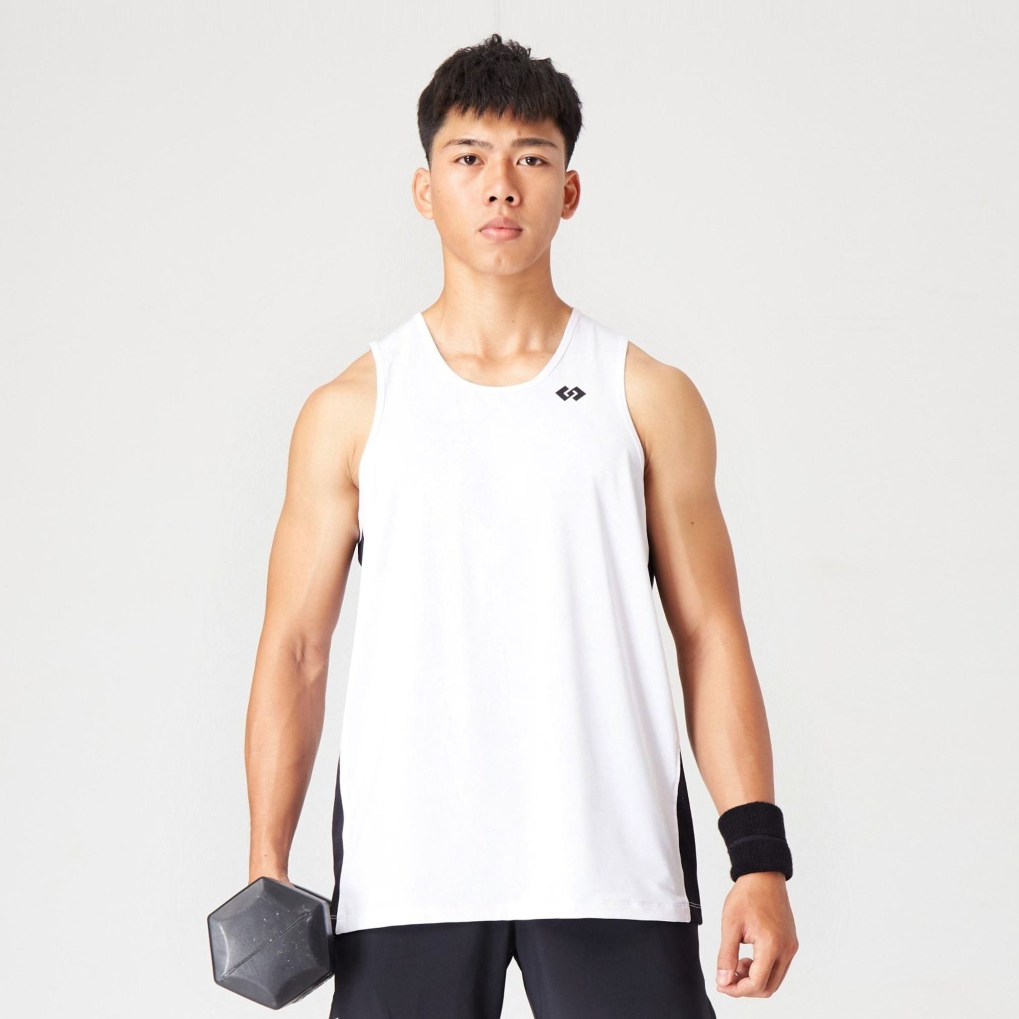  Áo Phối lưới GG Active With Mesh Tanktop (TRẮNG) 