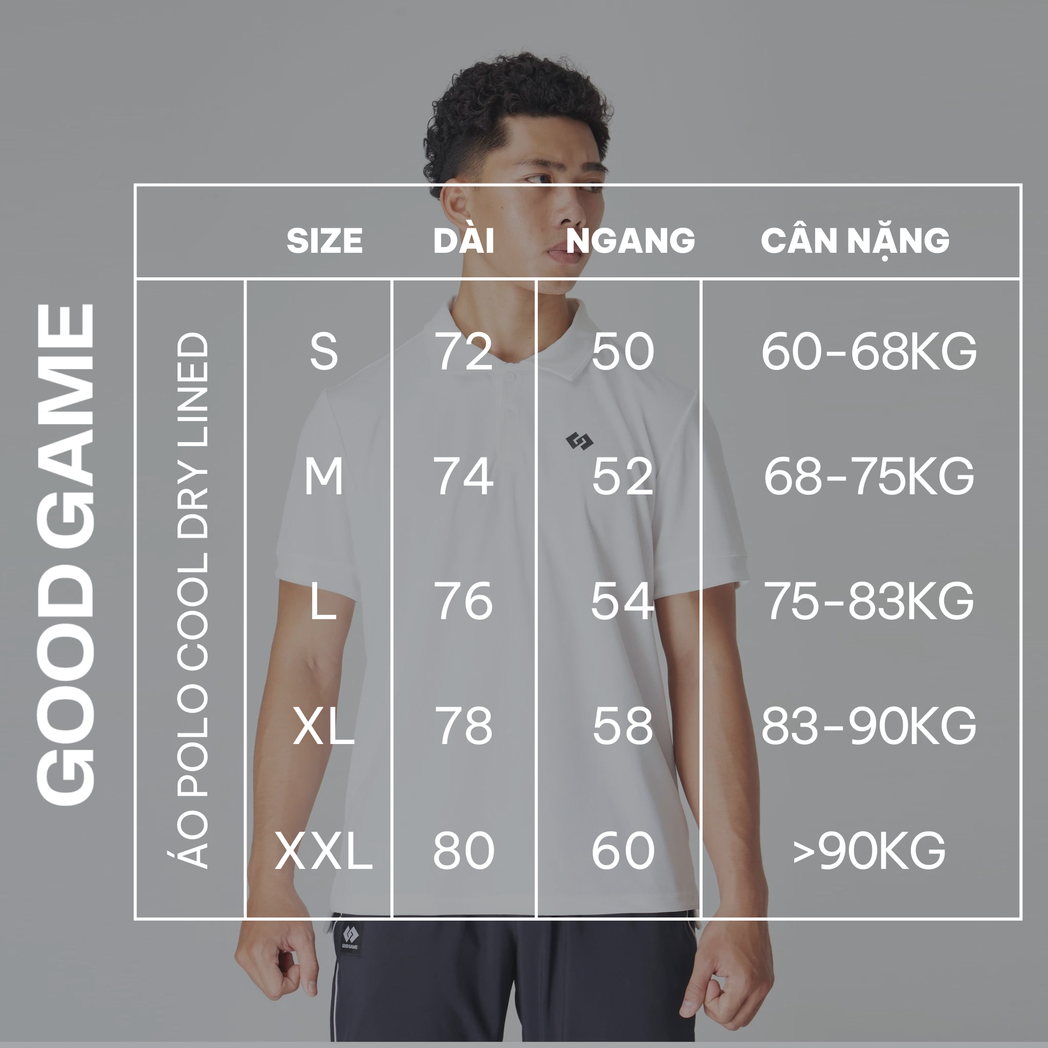  Áo Có Cổ CoolDry GG Lined Polo (TRẮNG) 