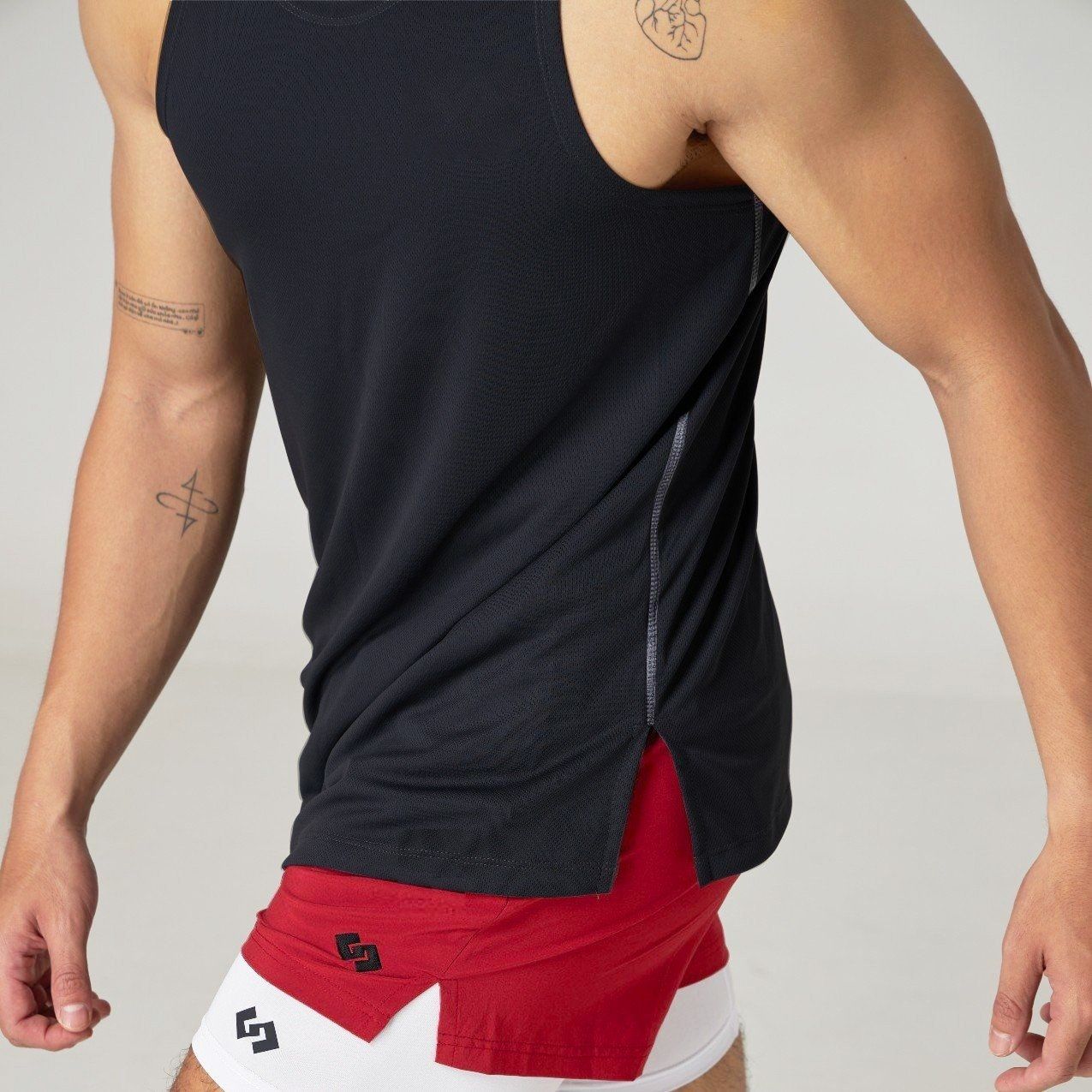  Áo Thể Thao Ba Lỗ GOOD GAME BASIC TRAINING TANKTOP (ĐEN VIỀN TRẮNG) 