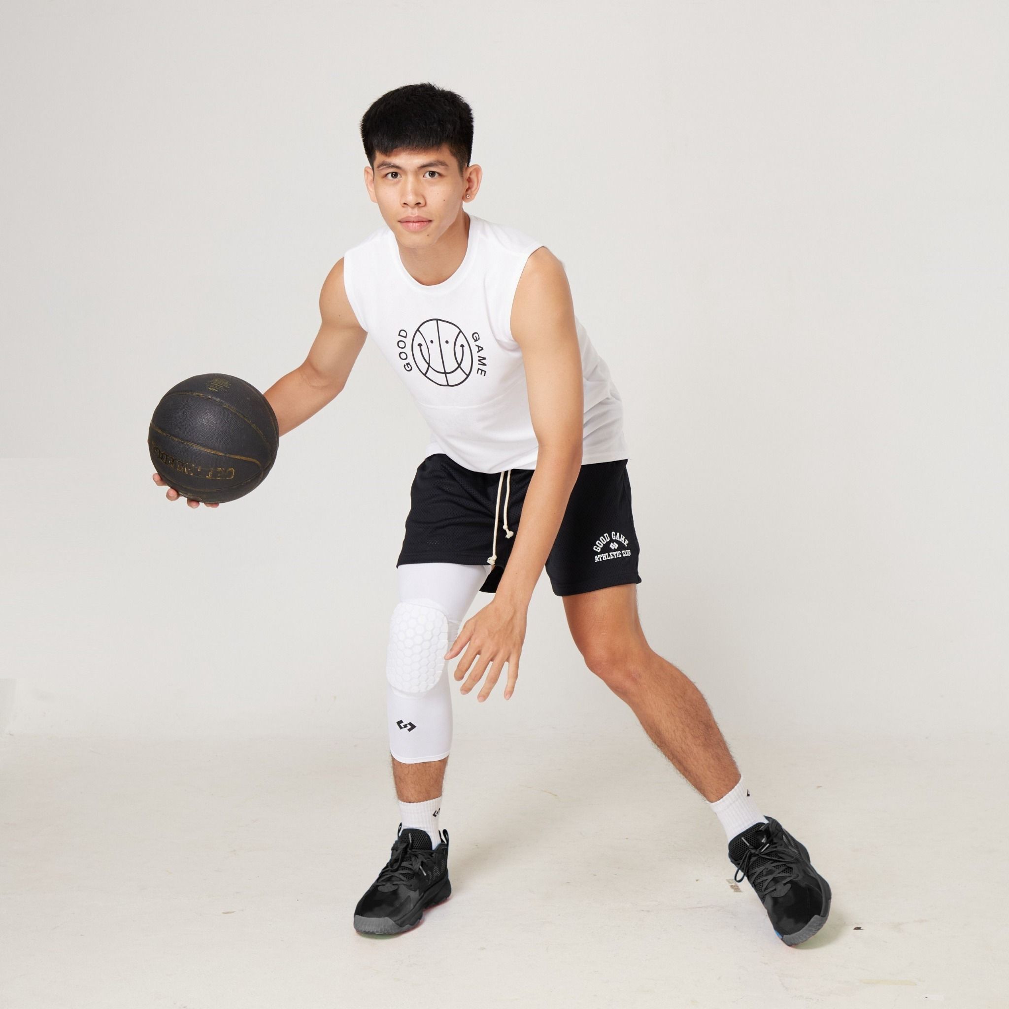  Áo Thể Thao Ba lỗ Tanktop GOOD GAME HAPPY BALL (TRẮNG) 