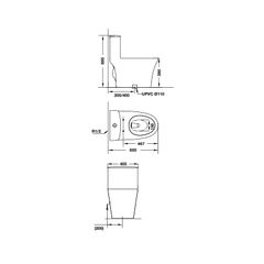 Bồn cầu một khối Hafele 588.79.406