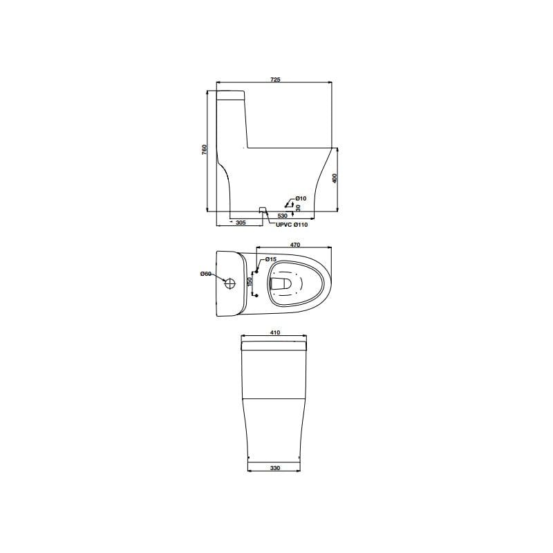 Bồn cầu một khối Hafele 588.79.412