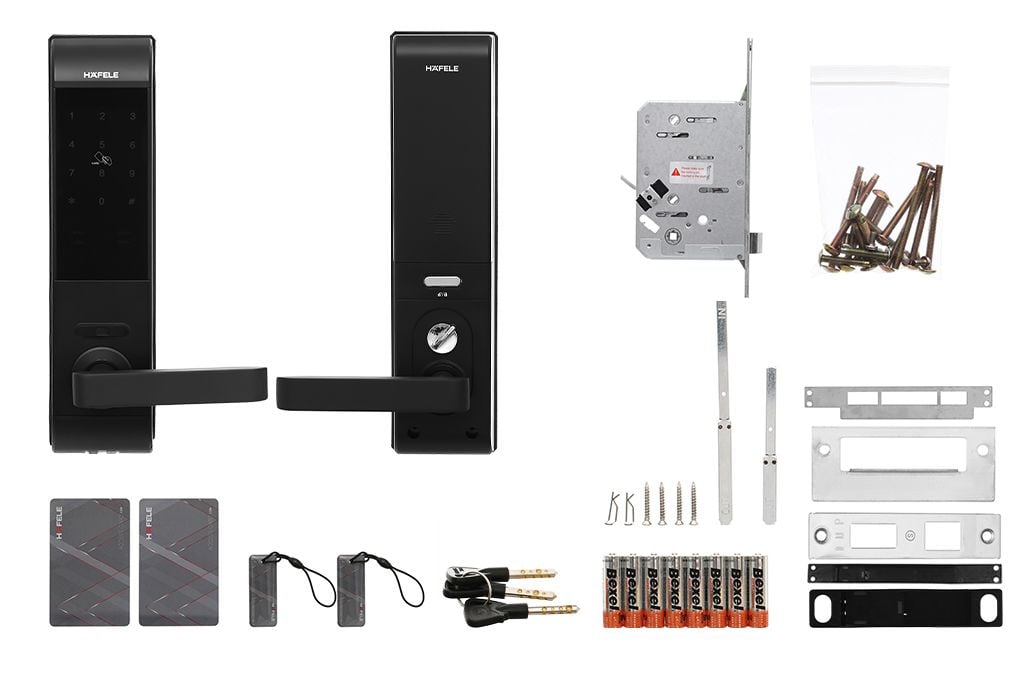 Khóa điện tử Häfele DL7900-TCB màu đen thân lớn 912.05.641