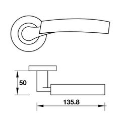 Tay nắm cửa Hafele 903.99.032