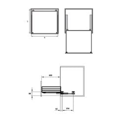 Giá xoong nồi Hafele 700mm Inox 304 549.08.031