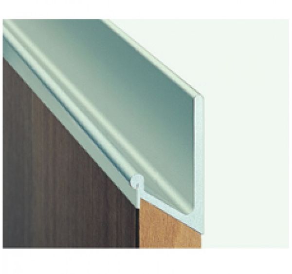 Tay nắm dạng thanh nhôm mạ màu bạc Hafele 126.35.925