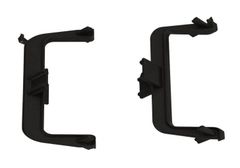 Bas liên kết hai mặt 90 độ - tay nắm Gola chữ C màu đồng đen Hafele 126.37.725