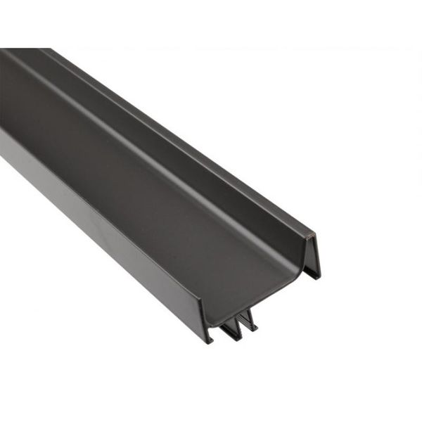 Tay nắm dọc đơn Gola/ Lắp mặt bên chiều dài hữu dụng 2400 mm màu xám đen Hafele 126.37.972