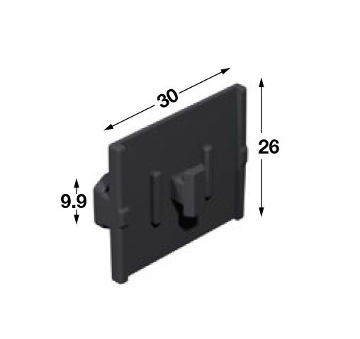Kẹp cố định (cho chân đế nhôm) Hafele 637.47.323