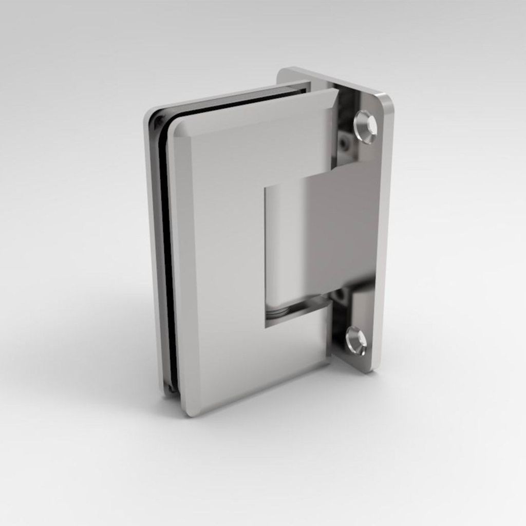 Bản lề kính – tường 90 độ Hafele Inox Bóng 499.05.850