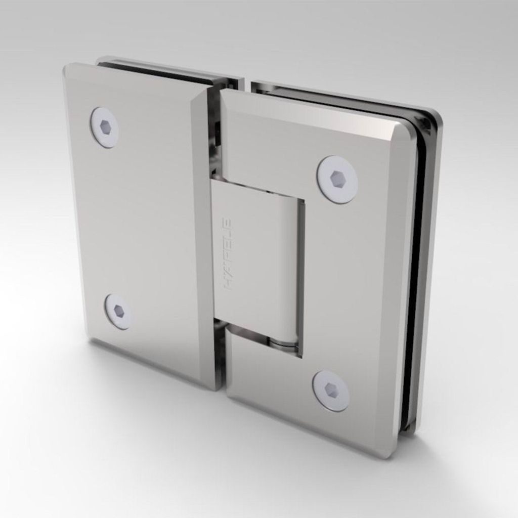Bản lề kính – kính 180 độ Hafele Inox Bóng 499.05.853