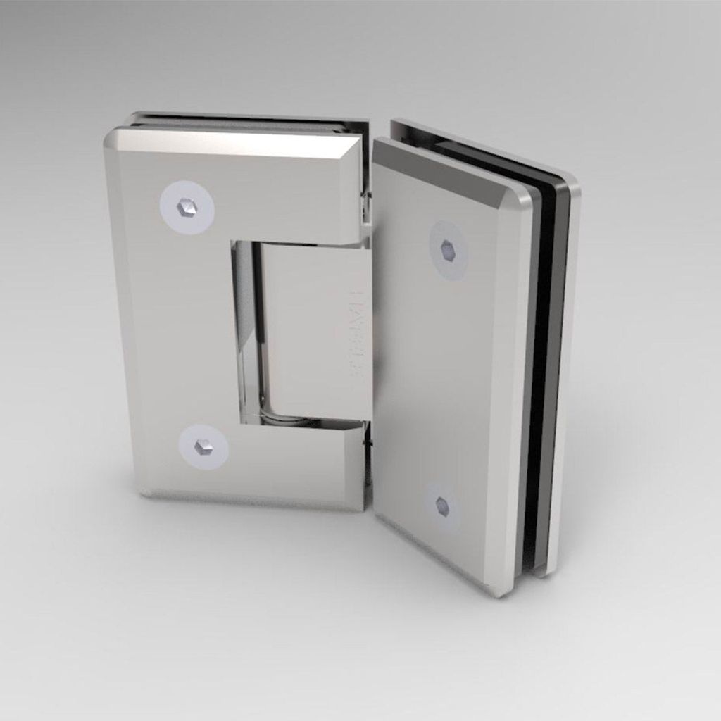 Bản lề kính – kính 135 độ Hafele Inox Bóng 499.05.856