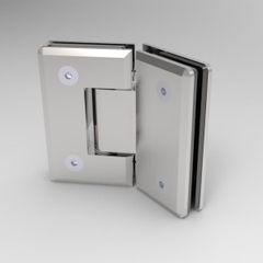 Bản lề kính – kính 135 độ Hafele Inox Bóng 499.05.856