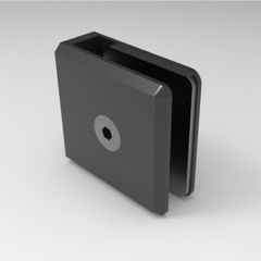 Kẹp kính tường 90 độ Hafele PVD đen mờ 499.05.861
