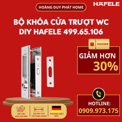 Bộ tay nắm âm cửa lùa Hafele cho WC 499.65.106