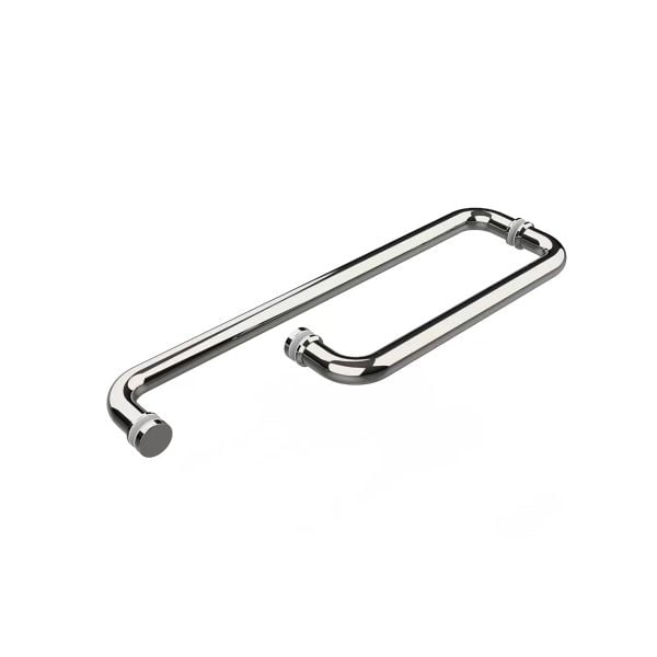 Tay nắm kéo cửa phòng tắm kính Hafele Inox Bóng 499.68.222