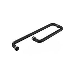 Tay nắm kéo cửa phòng tắm kính Hafele PVD Màu đen 499.68.223