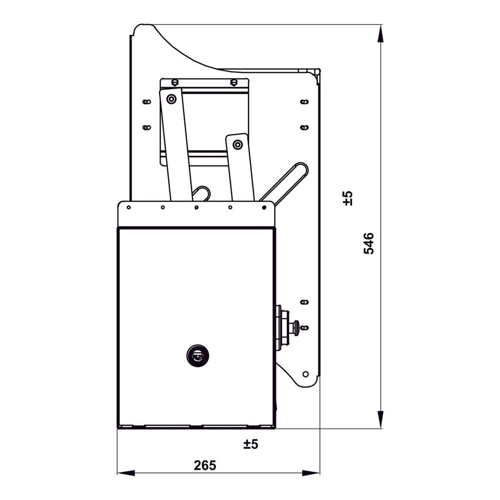 Giá bát nâng hạ Hafele 700mm INOX 304 504.71.074