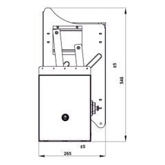 Giá bát nâng hạ Hafele 900mm INOX 304 504.71.075