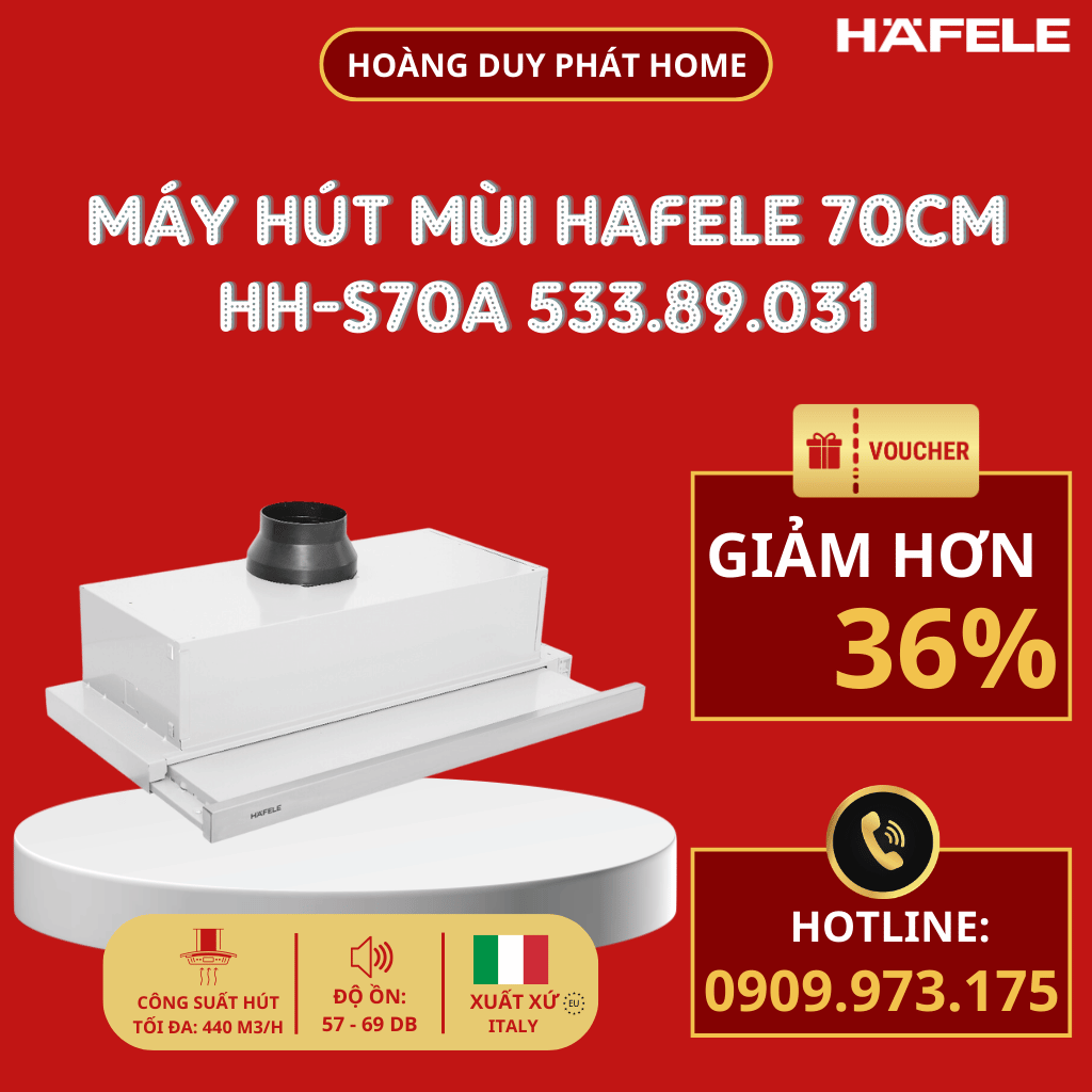 Máy hút mùi âm tủ Hafele 70cm HH-S70A 533.89.031