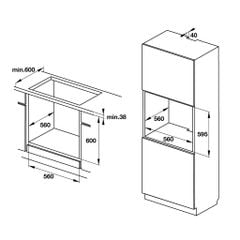 Lò nướng âm tủ Hafele HO-KT60C 534.05.571