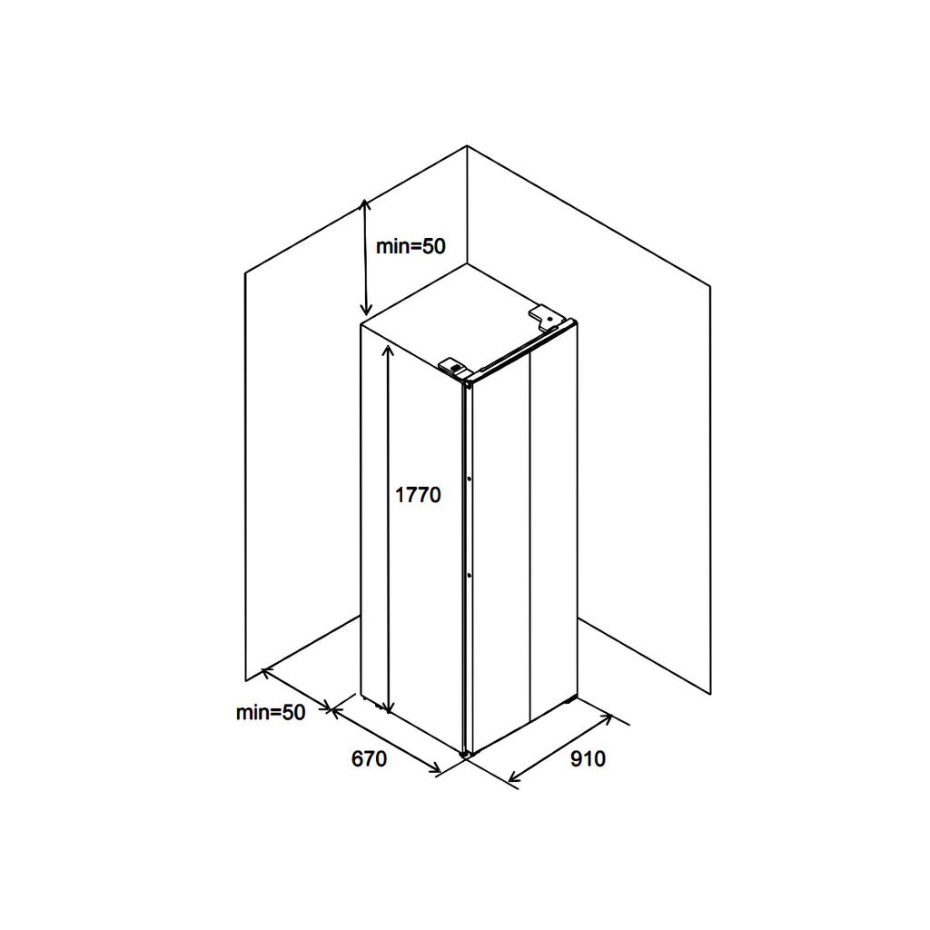 Tủ lạnh SBS Hafele HF-SB5601FB 534.14.100