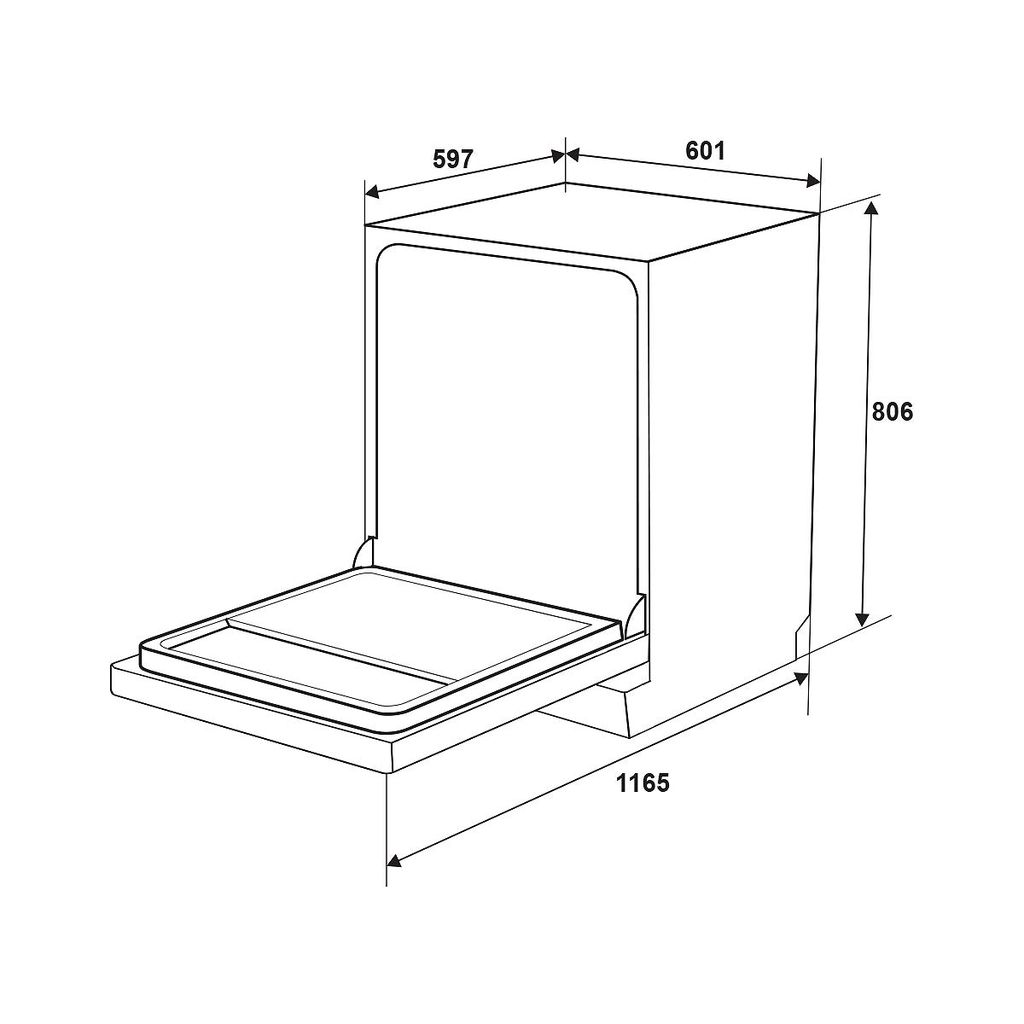 Máy rửa chén độc lập Hafele HDW-F601B 535.29.670