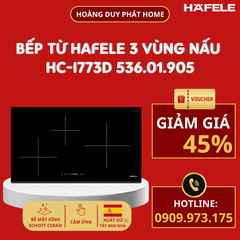 Bếp từ Hafele 3 vùng nấu HC-I773D 536.01.905