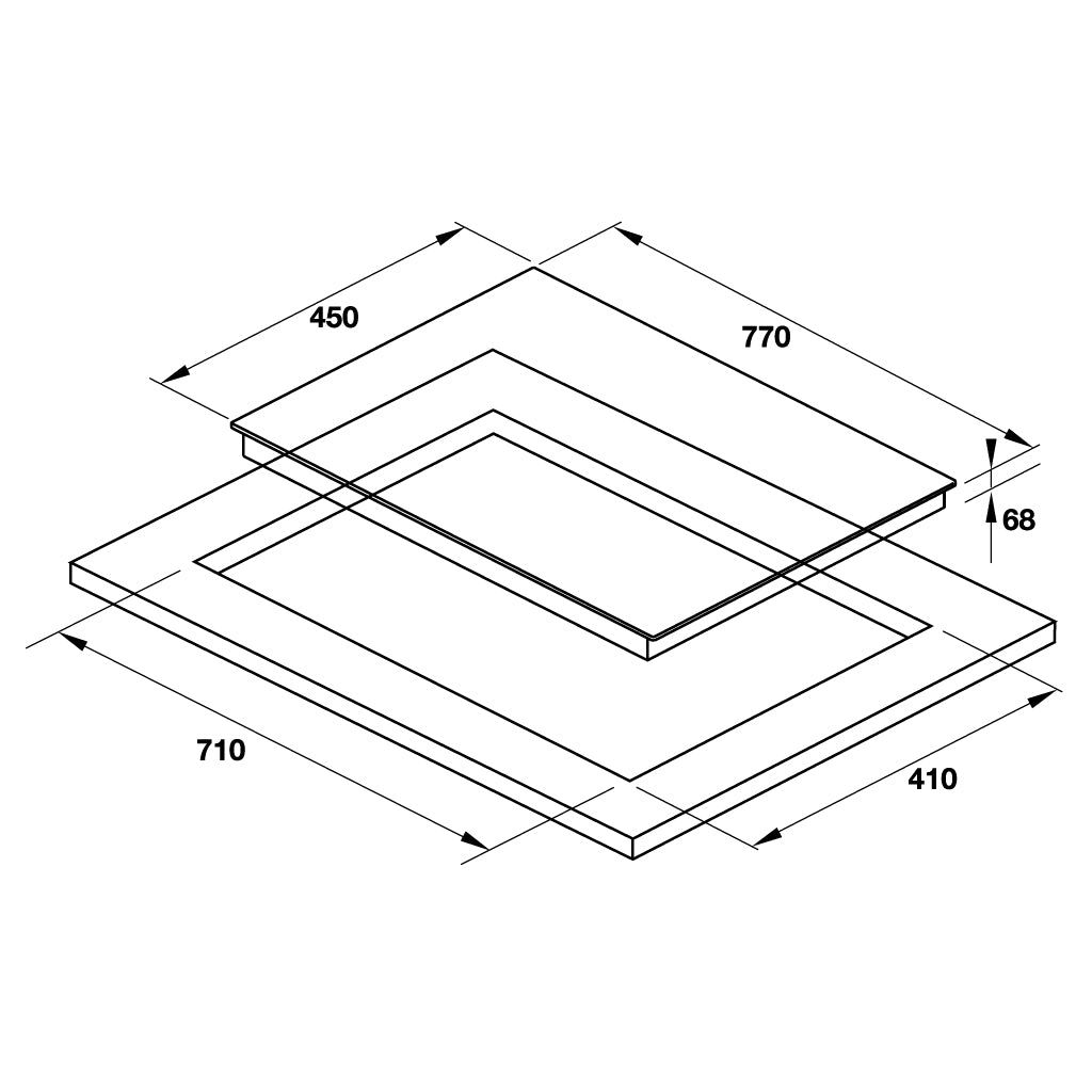 Bếp từ kết hợp điện Hafele HC-M773D 536.61.705