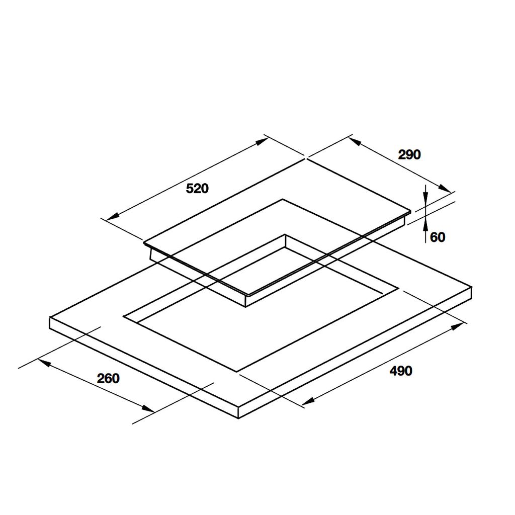 Bếp từ Hafele 2 vùng nấu HC-I302B 536.61.770