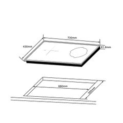 Bếp từ kết điện Hafele HC-H7321B 536.61.856