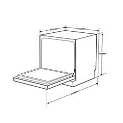 Máy rửa chén để bàn Hafele HDW-T5551B 538.21.340
