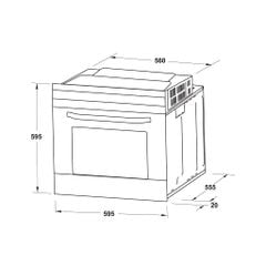 Lò nướng âm tủ Hafele Series 400 HO-4KT70A 538.61.442