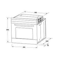 Lò nướng âm tủ Hafele Series 400 HO-4K70A 538.61.451