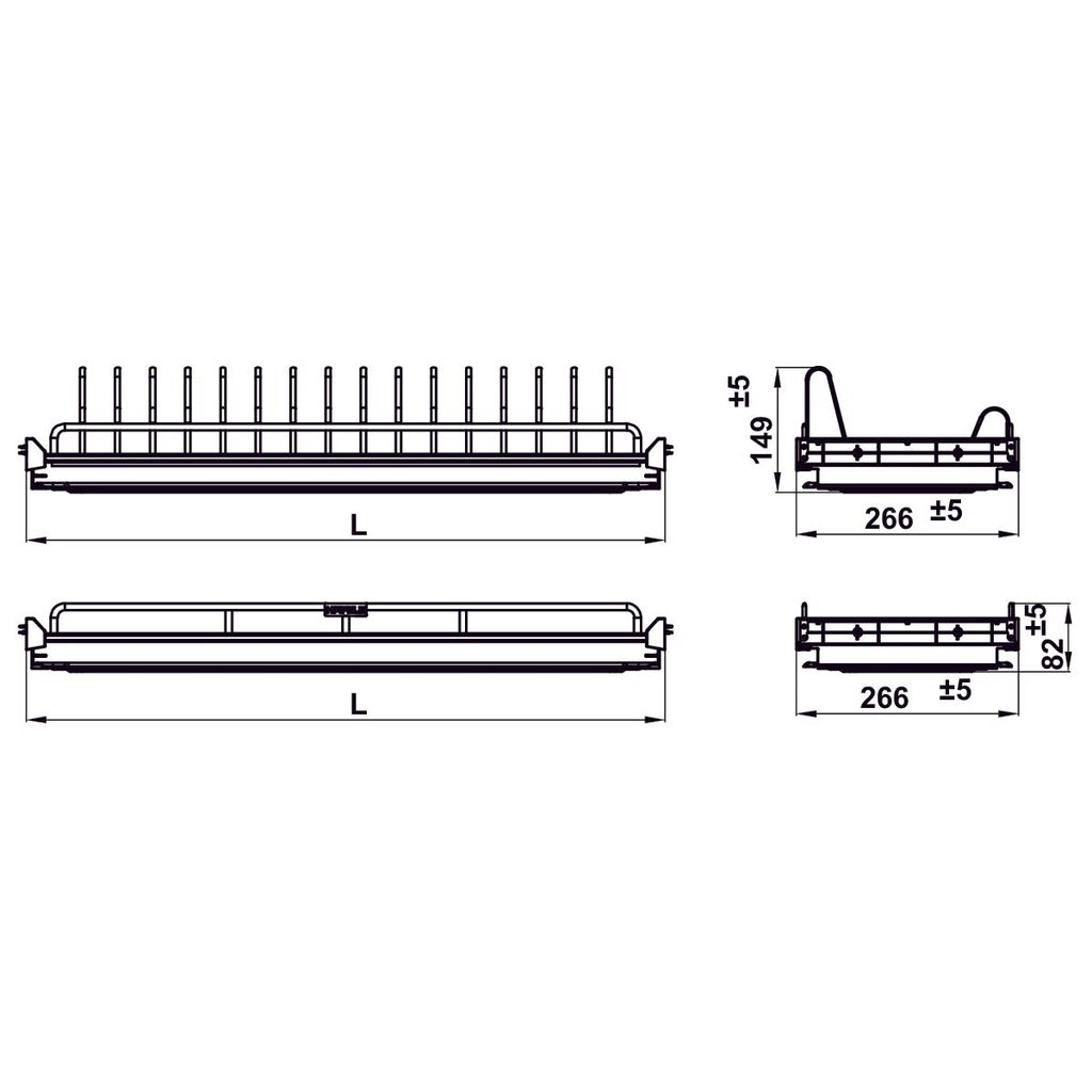 Kệ úp chén dĩa Hafele 600mm INOX 304 544.07.013