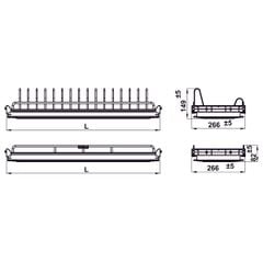 Kệ úp chén dĩa Hafele 600mm INOX 304 544.07.013